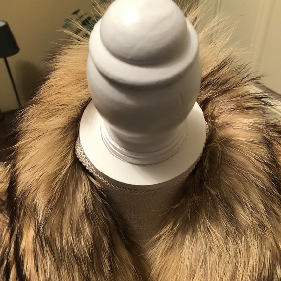 Vintage Finnish Raccoon Authentic Fur Coat